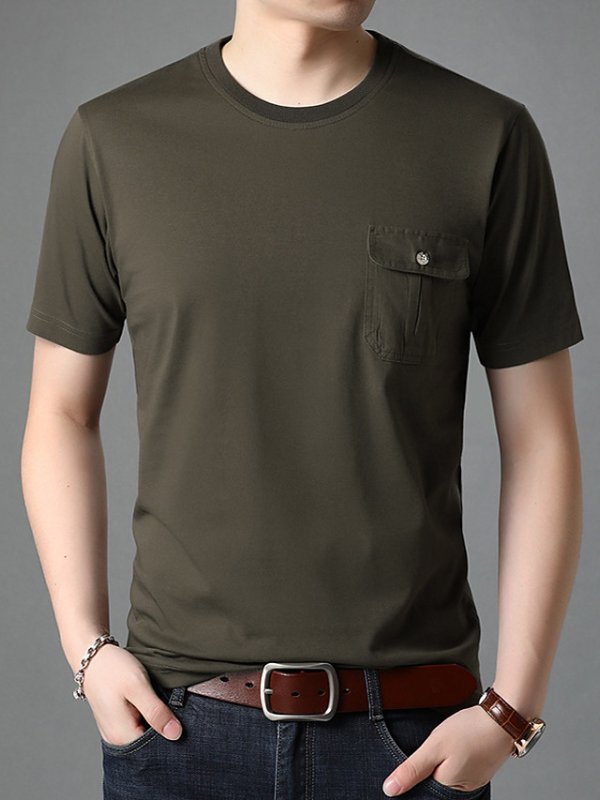 Mens Classic Spade Pocket T-Shirt By
